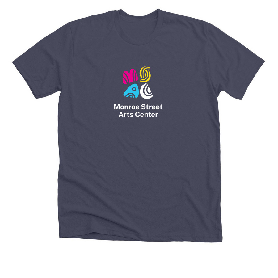 MSAC Shirts in Adult Sizes - Dark, a Heather Midnight Navy Premium Unisex Tee