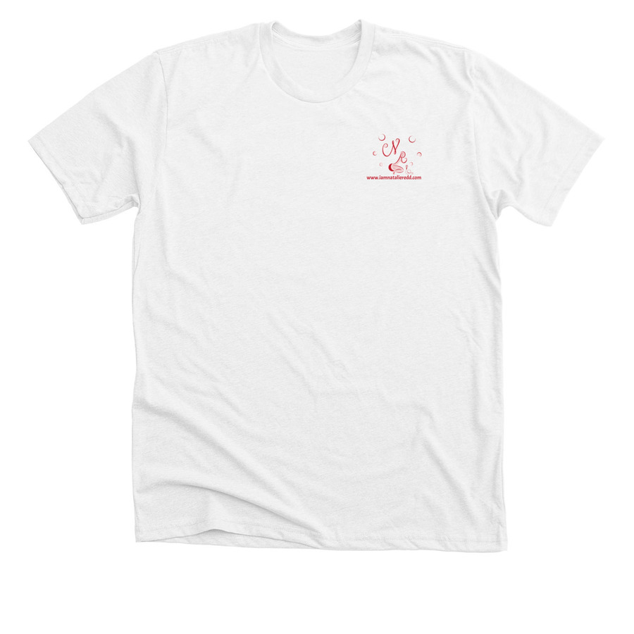 Watch Your Back, a Solid White Blend Premium Unisex Tee