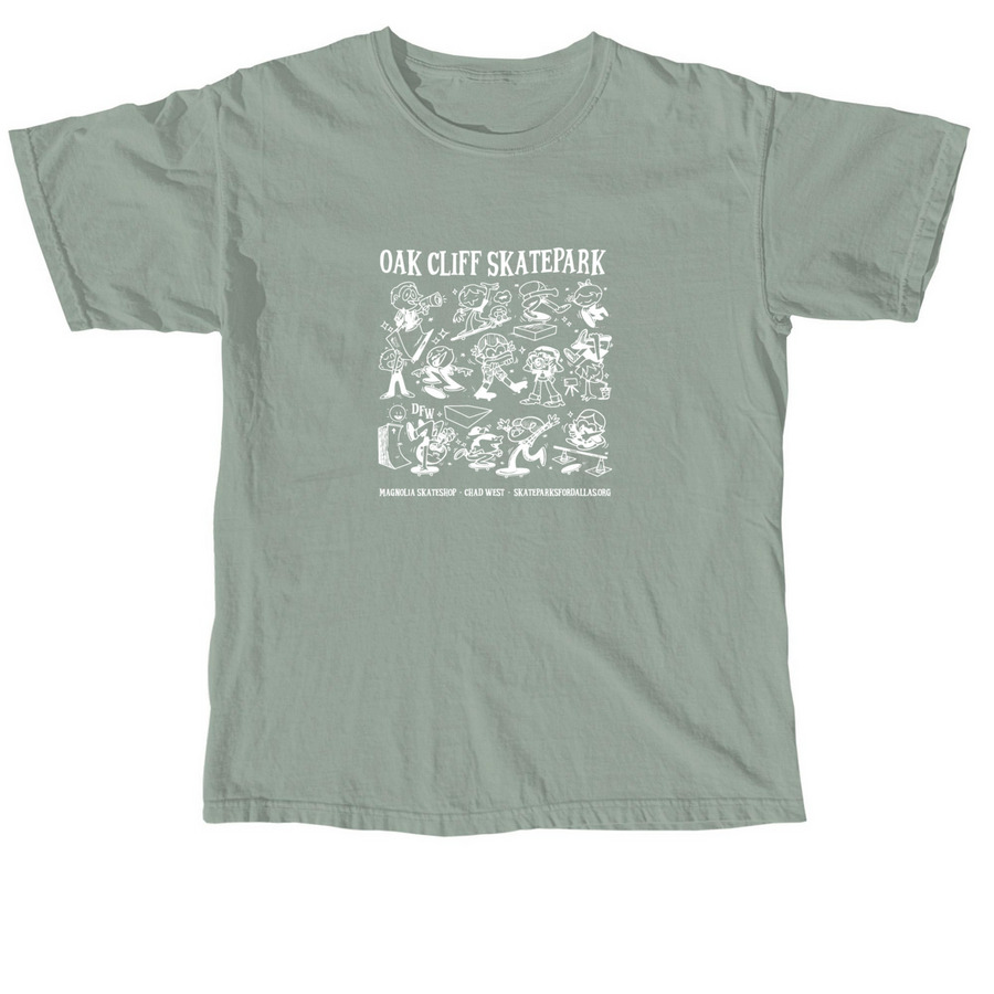 Oak Cliff Skatepark Fundraiser T-Shirt, a Bay Comfort Colors Unisex Tee