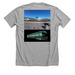 2926 silver iris redwood empire, a Athletic Heather Premium Unisex Tee (back-view)