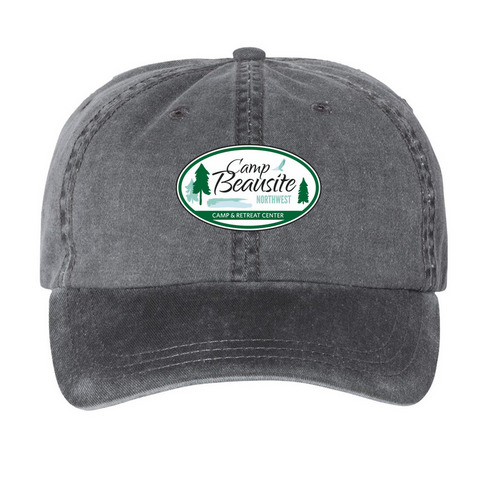 CBNW Logo Hat&nbsp;, a Black Printed Pigment Dye Baseball Cap