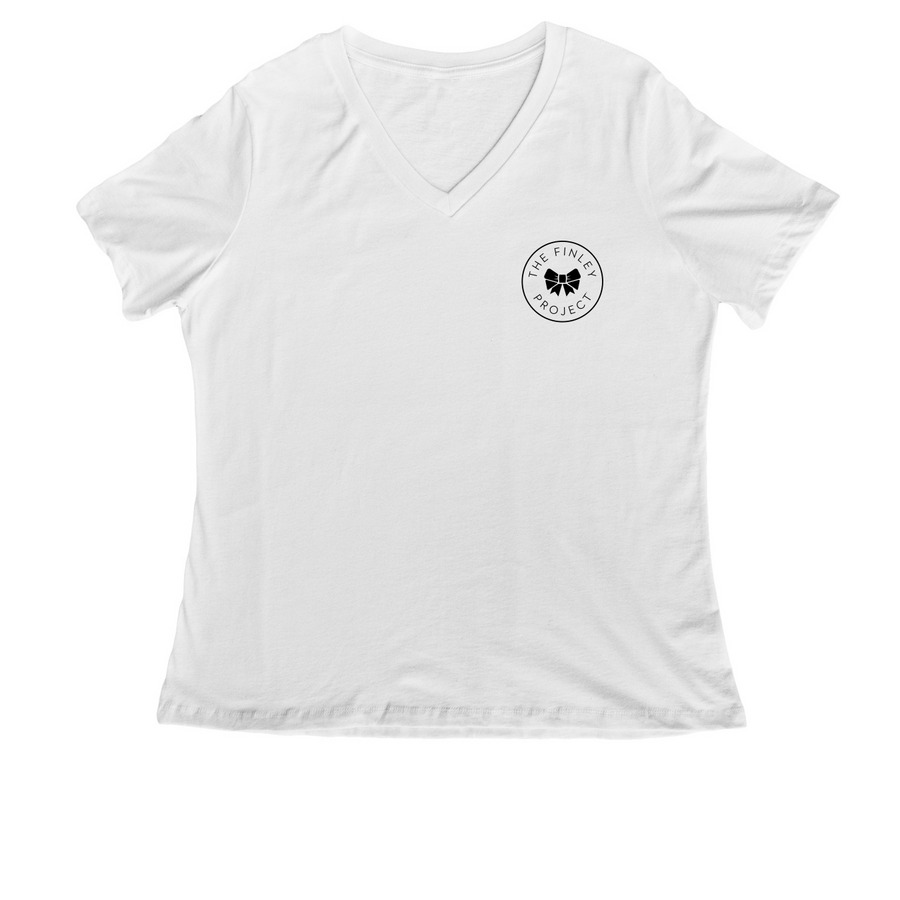 Hope Lives Here, a White Women's Relaxed V-Neck Tee