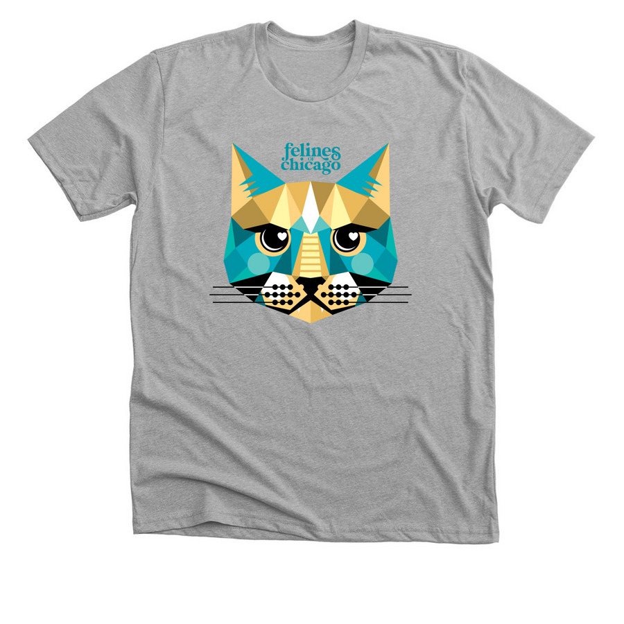 Cool Cat, a Athletic Heather Premium Unisex Tee