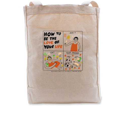 LOVE OF YOUR LIFE, a Natural Recycled Cotton Tote Bag