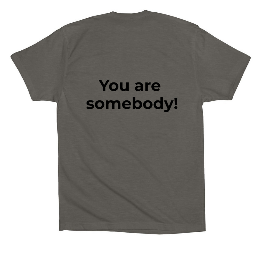 Rose Hill Logo T-Shirt, a Asphalt Premium Cotton Tee (back-view)