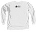 We Are All Neighbors, a White Comfort Colors Long Sleeve Tee (back-view)