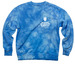 Touro University- School of Health Sciences, a Aqua Blue Tie Dye Crewneck Sweatshirt
