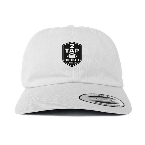 2 Tap Black Logo Hats, a White Printed Classic Baseball Cap