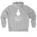 Rescue Hoodie - Retail, a Dark Grey Heather Nike Club Fleece Zip Up Hoodie (back-view)