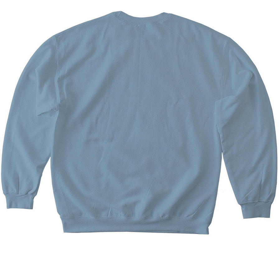 Cross Sweatshirt, a Stone Blue Softstyle Crewneck Sweatshirt (back-view)
