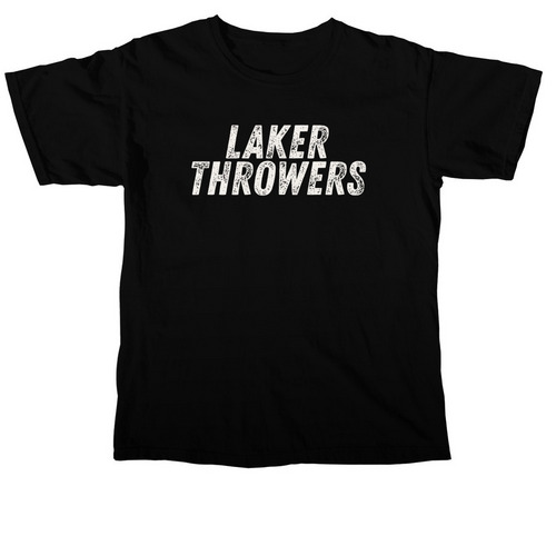 2026 Laker T&F Throwers, a Black Comfort Colors Unisex Tee
