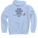 Sponsorship Collection ft. Lily Rose, a Light Blue Pullover Hoodie (back-view)