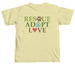 Rescue Adopt Love Wear - Summer, a Butter Comfort Colors Unisex Tee (back-view)