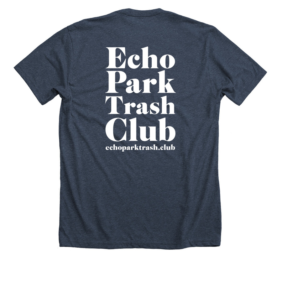 EPTC Cleanup Crew Tee - Dark, a Heather Midnight Navy Premium Unisex Tee (back-view)