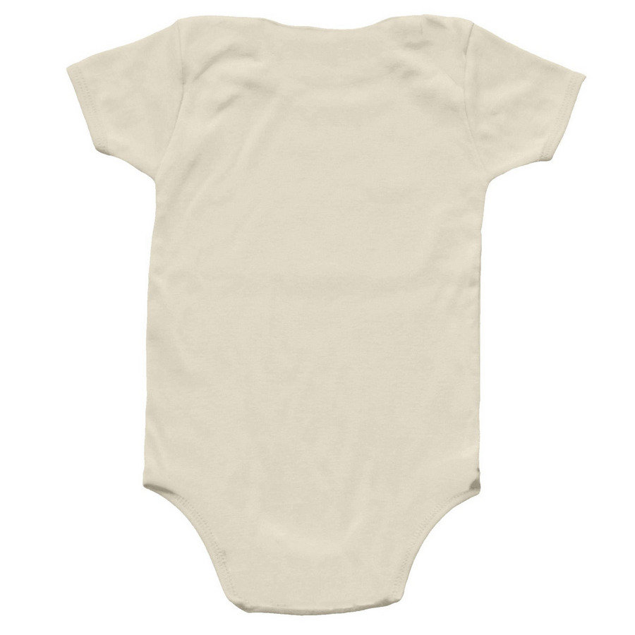 New to the Herd, a Natural Infant Onesie (back-view)