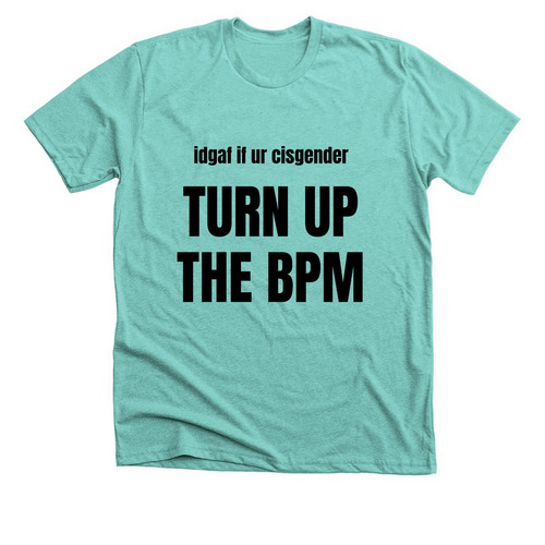 transexual raver, a Heather Sea Green Premium Unisex Tee