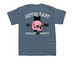 Black Cat Varsity Tee, a Indigo Youth Unisex Tee (back-view)