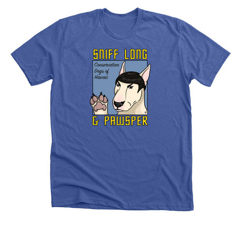 Sniff Long & Pawsper, a Solid True Royal Premium Unisex Tee
