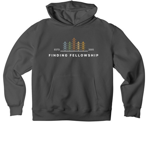 Finding Fellowship Hoodie - Asphalt, a Asphalt Premium Heavyweight Pullover Hoodie