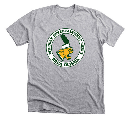 BOHS Wildcat Entertainment Corps Spirit Wear, a Athletic Heather Premium Unisex Tee