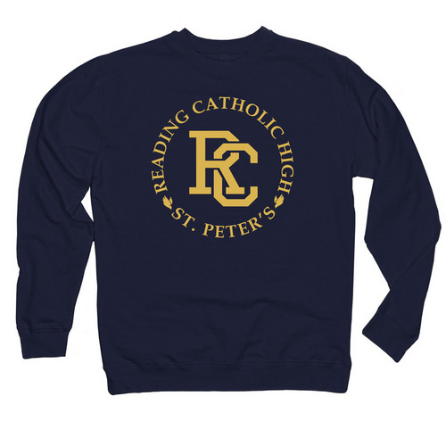 Reading Catholic High - St Peter's, a Classic Navy Midweight Crewneck Sweatshirt