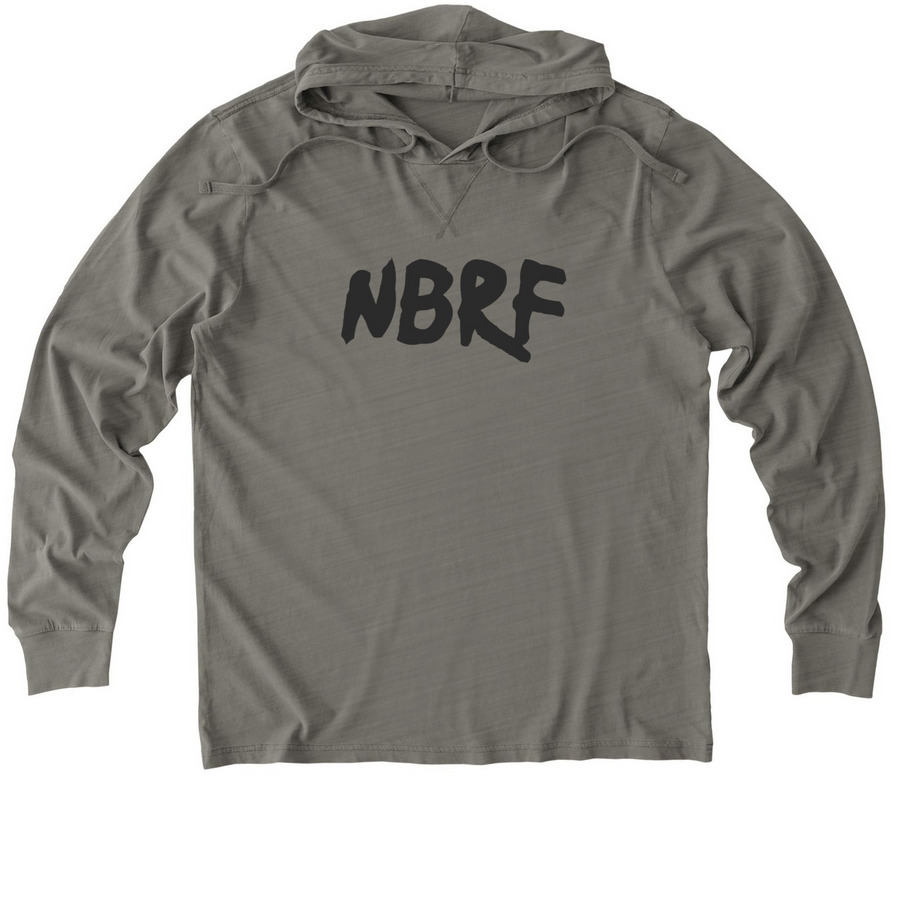 NBRF TEAM BORZOI LIFE, a Driftwood Grey Allmade Organic Cotton Mineral Dye Hoodie Tee
