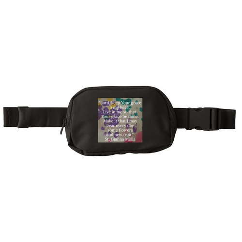 Raphie's Dots Nurse Pouch, a Deep Black Matte Hip Pack