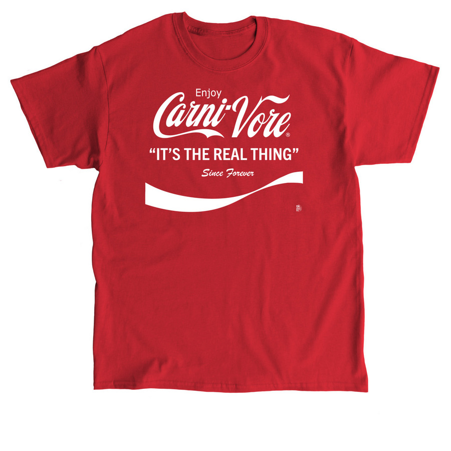 Carnivore and a smile (2-sided print), a Red Classic Unisex Tee