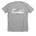 Old School, a Athletic Heather Premium Unisex Tee (back-view)