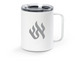 Flame Travel Mug, a White Stainless Steel Travel Mug