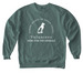 HSTC Volunteers- Here for the Animals-Unisex, a Blue Spruce Comfort Colors Crewneck Sweatshirt