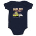 Gridlock 2026, a Navy Infant Onesie (back-view)
