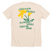 Give Your People Flowers, a Heather Soft Cream Premium Unisex Tee (back-view)