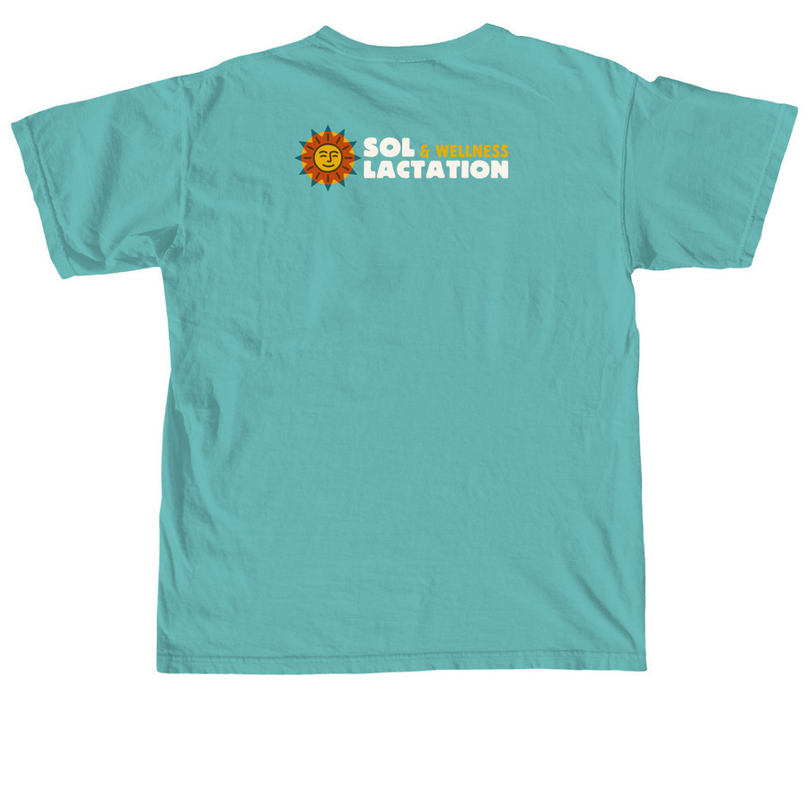 Sol Woman (Cream), a Seafoam Comfort Colors Unisex Tee (back-view)