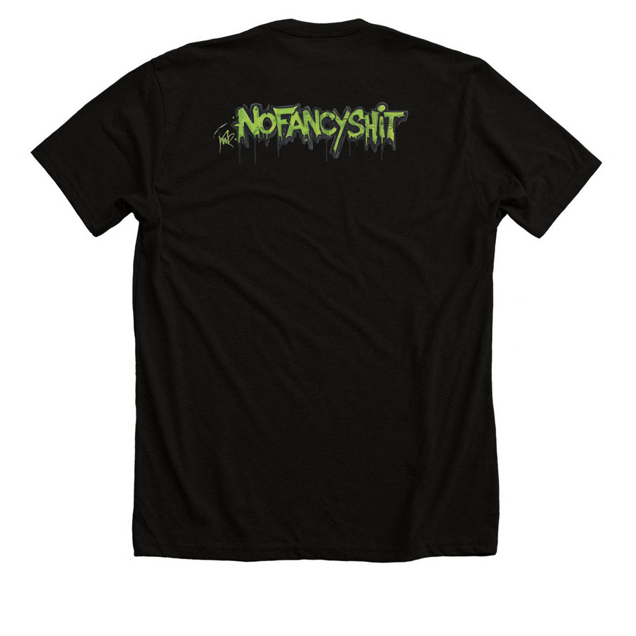 Ramon's customs., a Solid Black Blend Premium Unisex Tee (back-view)