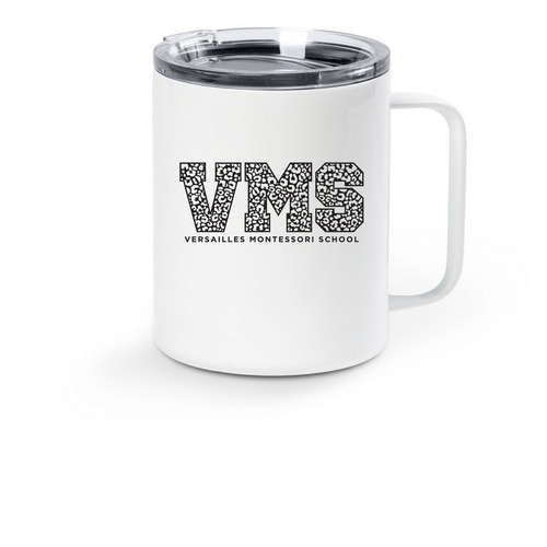 VMS Travel Mug, a White Stainless Steel Travel Mug