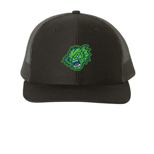 Gregg the Trucker, a Black Printed Snapback Trucker Cap