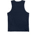 AFREF Logo Tank, Dark, a Navy Premium Cotton Tank (back-view)