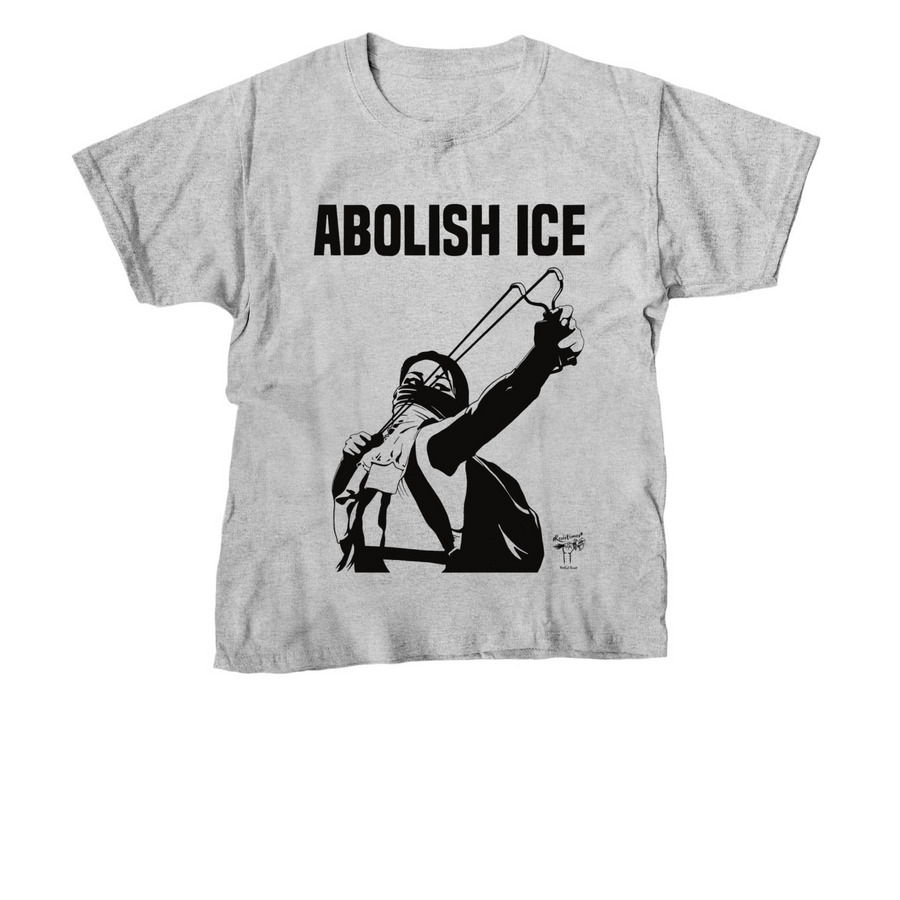 Abolish ICE, a Sport Grey Youth Unisex Tee