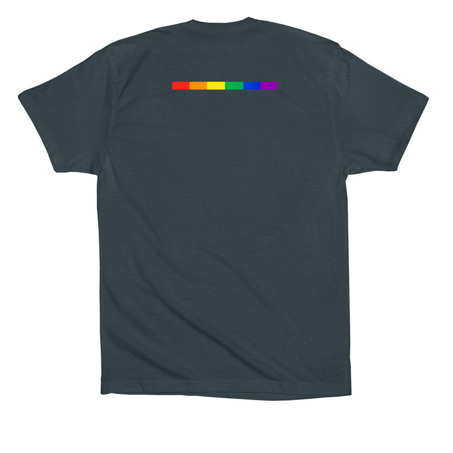 Pride, a Dark Grey Premium Cotton Tee (back-view)