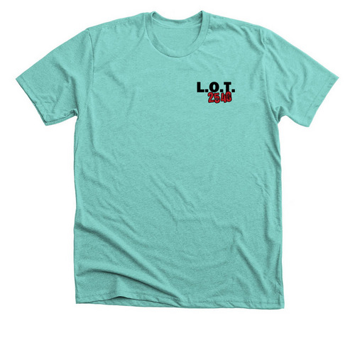 LOT 2540: Filling Empty Plates, a Heather Sea Green Premium Unisex Tee