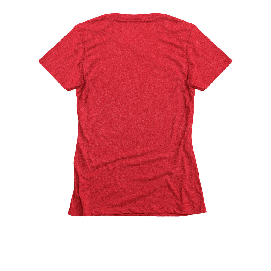 Flying High Nostalgia, a Red Women's Slim Fit Tee (back-view)