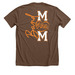 Grissom Band Mom, a Heather Brown Premium Unisex Tee (back-view)