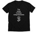 Try using reading comprehension, a Solid Black Blend Premium V-Neck Tee