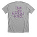 His fight is my fight, a Athletic Heather Premium Unisex Tee (back-view)