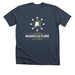 Alaska Mariculture Alliance, a Heather Midnight Navy Premium Unisex Tee