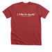 I like to rock, a Heather Canvas Red Premium Unisex Tee