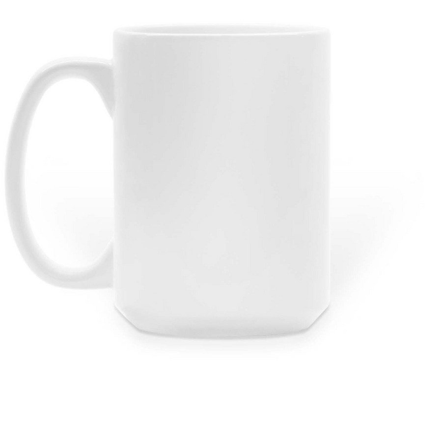 Birdsong with Ink Gibson, a White Large Coffee Mug (back-view)