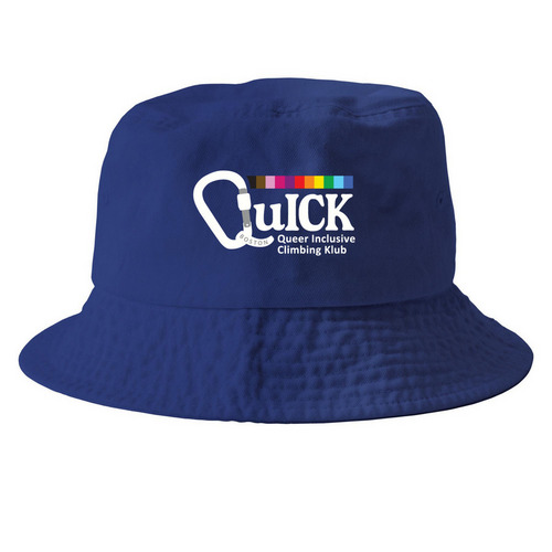 Hats, a Royal Blue Printed Bucket Hat