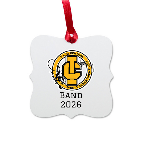 Ornament - Band 2026, a White Aluminum Square Ornament